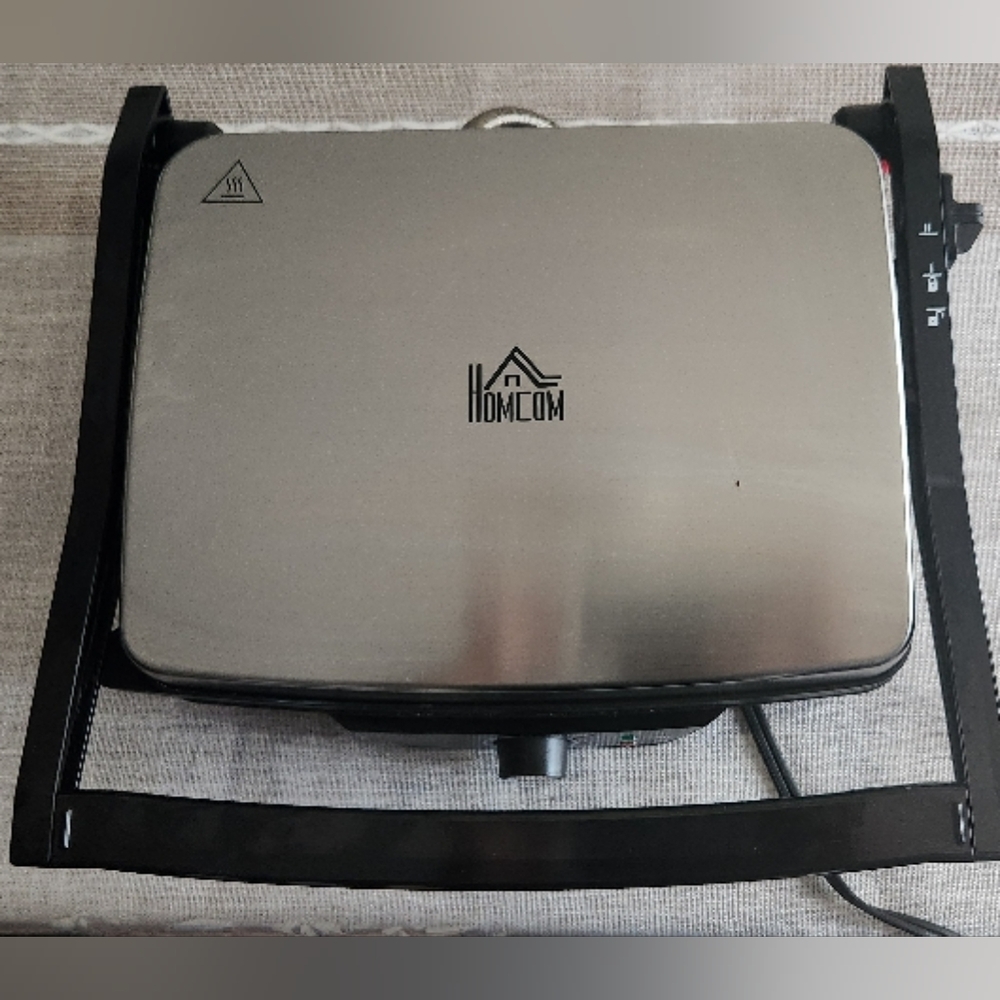 Homco Silver Panini Press Grill